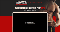Desktop Screenshot of customizedfatlossformen.com